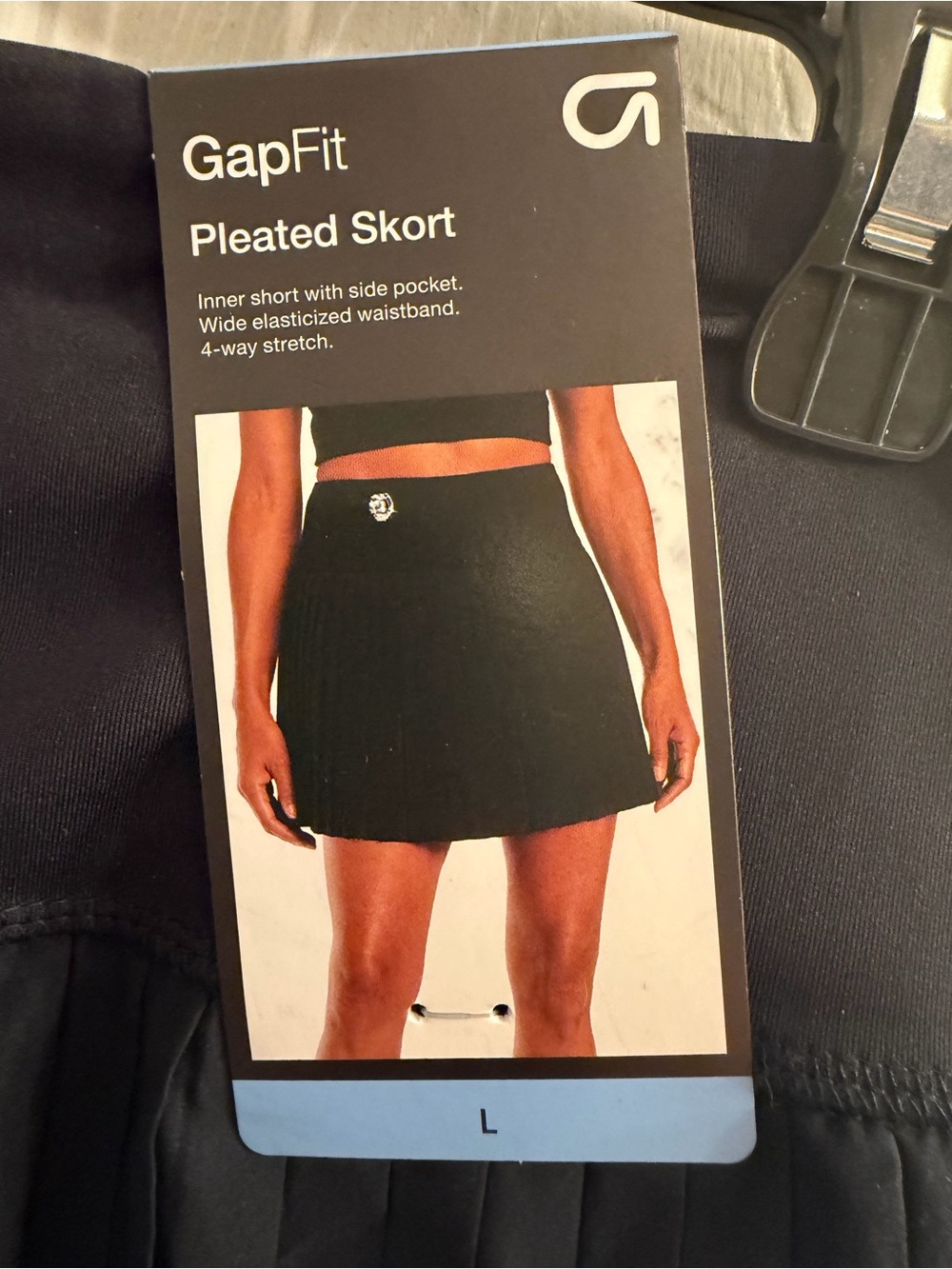 NEW GAP Black Pleated Skort - GapFit pickleball  tennis golf vacation cruise